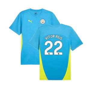 2024-2025 Man City Training Shirt (Magic Blue) (Vitor Reis 22)