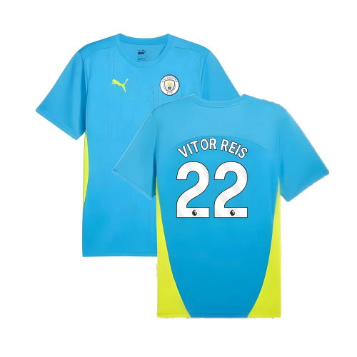 2024-2025 Man City Training Shirt (Magic Blue) (Vitor Reis 22)