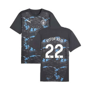 2024-2025 Man City Prematch SS Jersey (Strong Gray) (Vitor Reis 22)