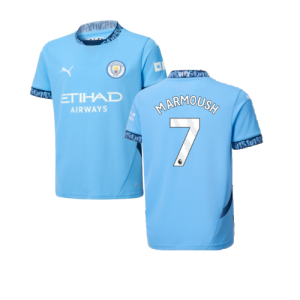 2024-2025 Man City Home Shirt (Kids) (Marmoush 7)