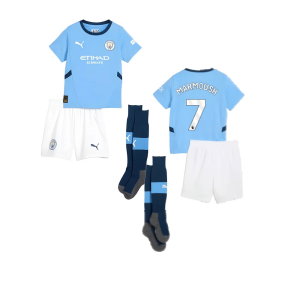 2024-2025 Man City Home Mini Kit (Marmoush 7)