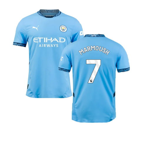 2024-2025 Man City Home Authentic Shirt (Marmoush 7)