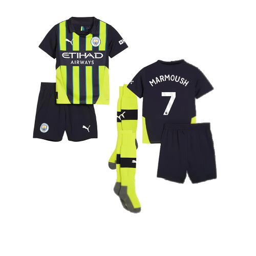 2024-2025 Man City Away Mini Kit (Marmoush 7)