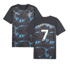 2024-2025 Man City Prematch SS Jersey (Strong Gray) (Marmoush 7)