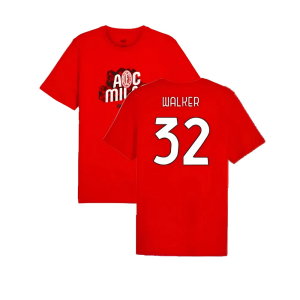 2024-2025 AC Milan ftblCulture Tee (Red) (Walker 32)