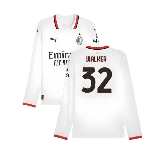 2024-2025 AC Milan Away Long Sleeve Shirt (Walker 32)
