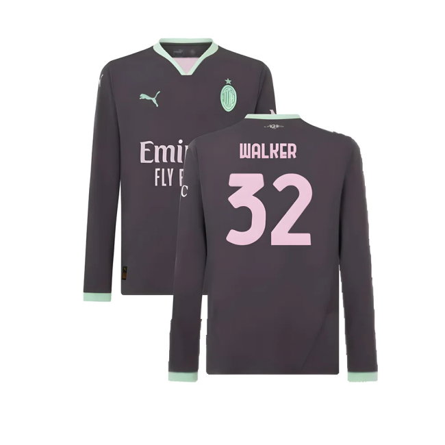 2024-2025 AC Milan Third Long Sleeve Shirt (Walker 32)