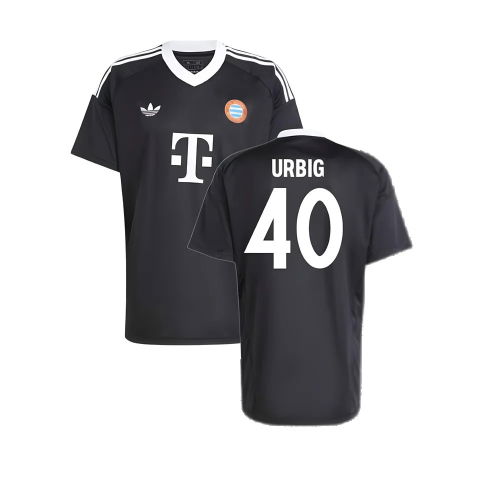 2024-2025 Bayern Munich Third Goalkeeper Shirt (Black) (Urbig 40)