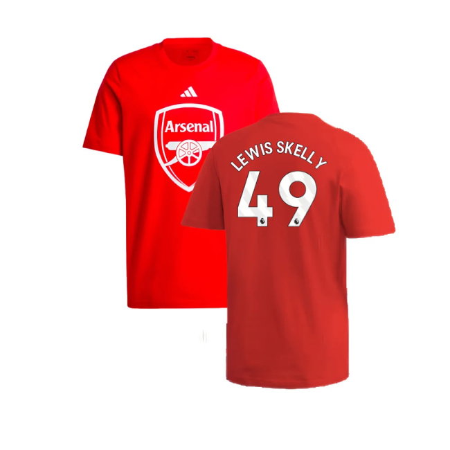 2024-2025 Arsenal DNA Graphic Tee (Red) (Lewis Skelly 49)