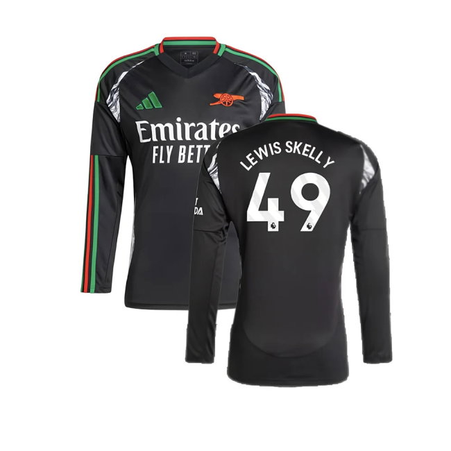2024-2025 Arsenal Away Long Sleeve Shirt (Lewis Skelly 49)