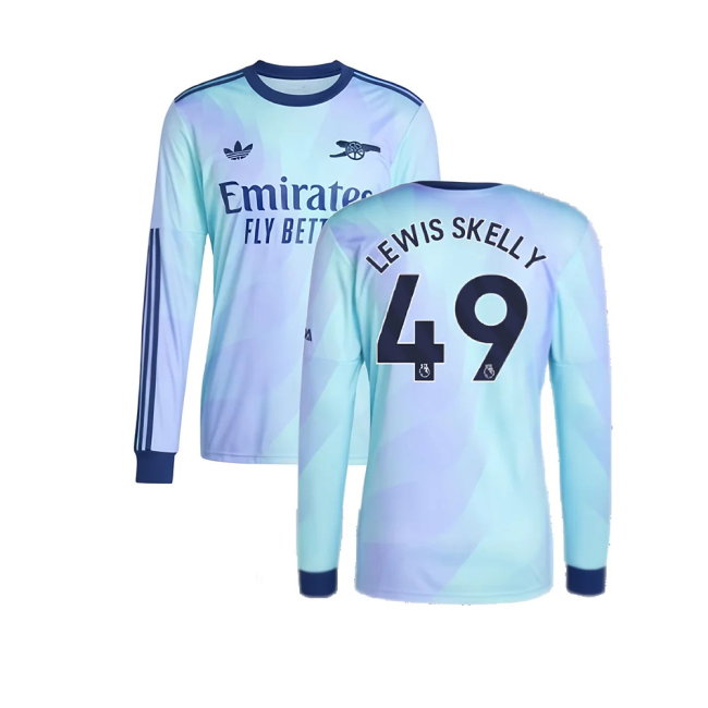 2024-2025 Arsenal Long Sleeve Third Shirt (Lewis Skelly 49)