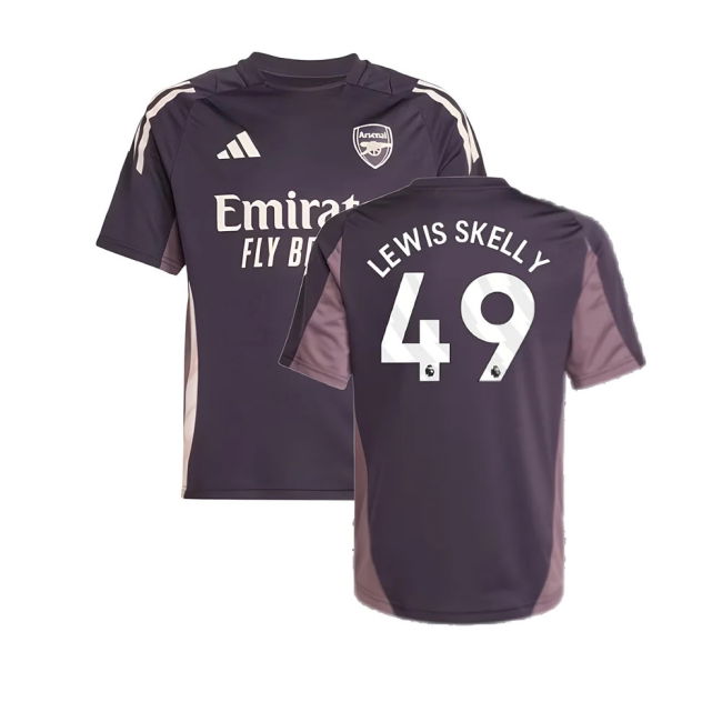 2024-2025 Arsenal Training Jersey (Aurora Black) - Kids (Lewis Skelly 49)