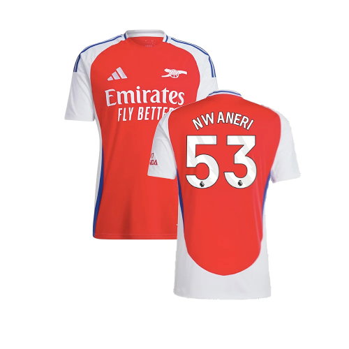 2024-2025 Arsenal Home Shirt (Nwaneri 53) 2024-2025 Arsenal Home Shirt (Nwaneri 53)