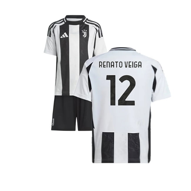 2024-2025 Juventus Home Mini Kit (Renato Veiga 12)
