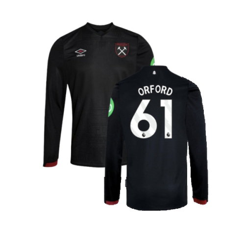 2024-2025 West Ham Long Sleeve Away Shirt (Kids) (Orford 61)