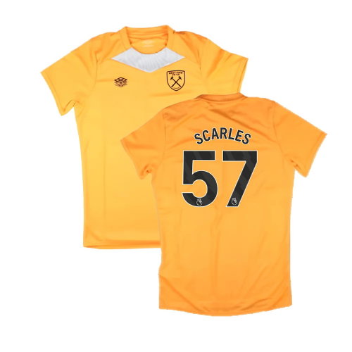 2024-2025 West Ham Training Jersey (Orange) - Kids (Scarles 57)
