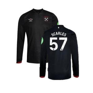 2024-2025 West Ham Long Sleeve Away Shirt (Kids) (Scarles 57)