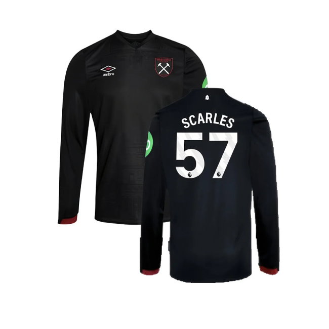 2024-2025 West Ham Long Sleeve Away Shirt (Kids) (Scarles 57)
