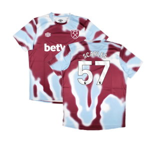 2024-2025 West Ham Warm Up Jersey (New Claret) (Scarles 57)