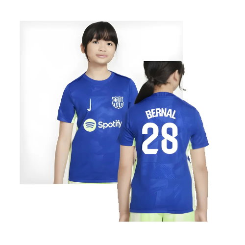 2024-2025 Barcelona Third Pre-Match Shirt (Royal) - Kids (Bernal 28)