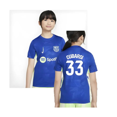 2024-2025 Barcelona Third Pre-Match Shirt (Royal) - Kids (Cubarsi 33)