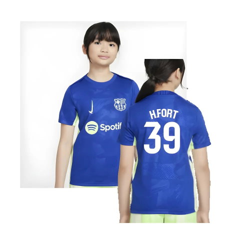 2024-2025 Barcelona Third Pre-Match Shirt (Royal) - Kids (H.Fort 39)
