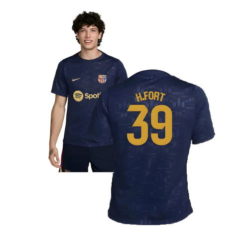 2024-2025 Barcelona Dri-Fit Academy Pro Pre-Match Top (Navy) (H.Fort 39)