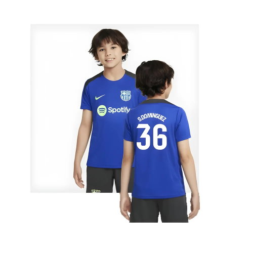 2024-2025 Barcelona Third Training Shirt (Blue) - Kids (S.Dominguez 36)