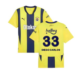 2024-2025 Fenerbahce Home Shirt (Diego Carlos 33)