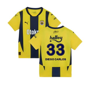 2024-2025 Fenerbahce Home Shirt (Kids) (Diego Carlos 33)