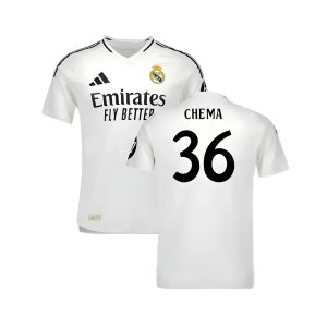 2024-2025 Real Madrid Authentic Home Shirt (Chema 36)