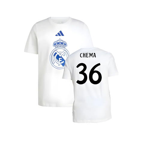 2024-2025 Real Madrid DNA Graphic Tee (White) (Chema 36)