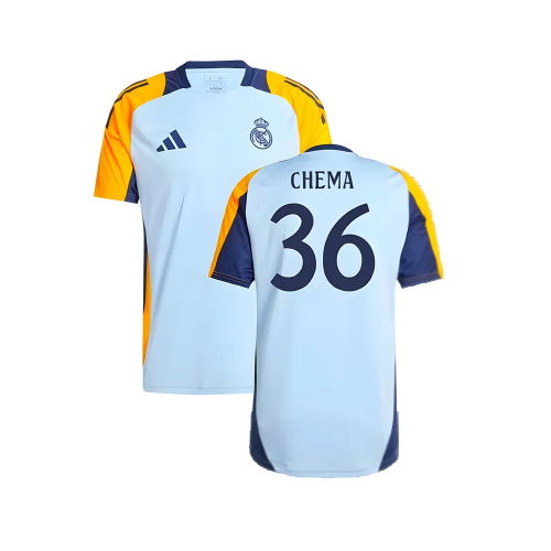 2024-2025 Real Madrid Training Shirt (Glow Blue) (Chema 36)
