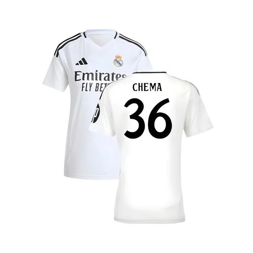 2024-2025 Real Madrid Home Shirt (Womens) (Chema 36)