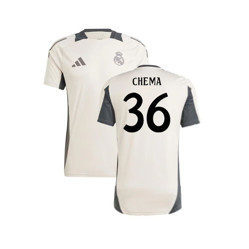 2024-2025 Real Madrid EU Training Jersey (Putty Mauve) (Chema 36)