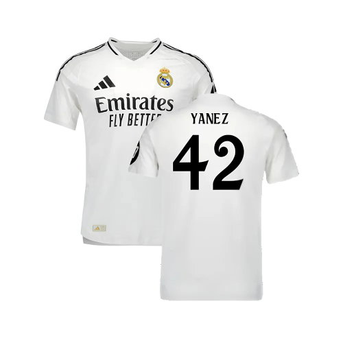 2024-2025 Real Madrid Authentic Home Shirt (Yanez 42)