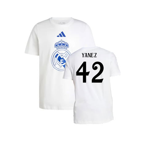 2024-2025 Real Madrid DNA Graphic Tee (White) (Yanez 42)