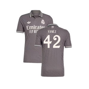 2024-2025 Real Madrid Authentic Third Shirt (Yanez 42)