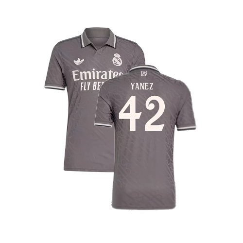 2024-2025 Real Madrid Authentic Third Shirt (Yanez 42)