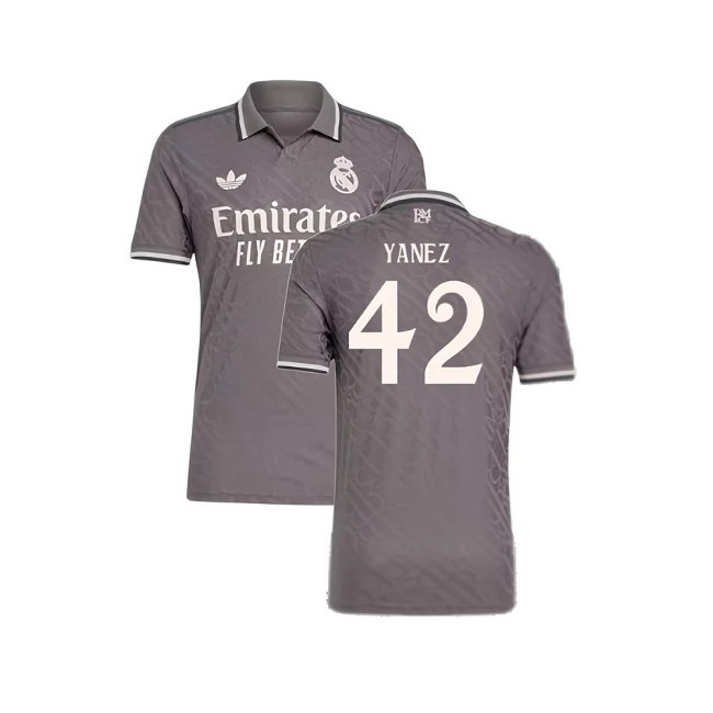 2024-2025 Real Madrid Authentic Third Shirt (Yanez 42)
