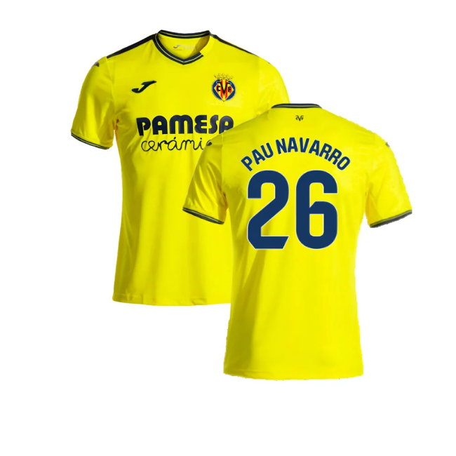 2024-2025 Villarreal Home Shirt (Pau Navarro 26)
