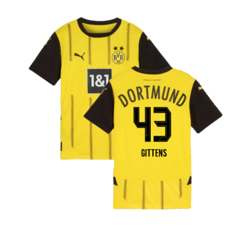 2024-2025 Borussia Dortmund Home Shirt (Kids) (Gittens 43)