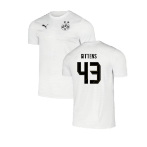 2024-2025 Borussia Dortmund Pre-Match Shirt (White) (Gittens 43)