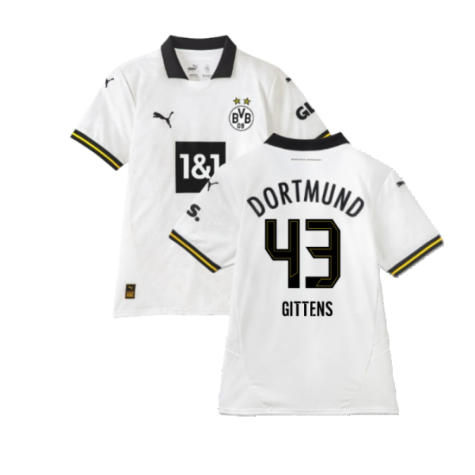 2024-2025 Borussia Dortmund Third Shirt (Gittens 43)