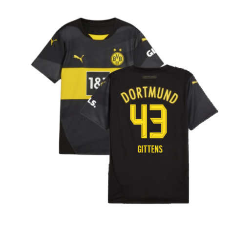 2024-2025 Borussia Dortmund Away Shirt (Kids) (Gittens 43)