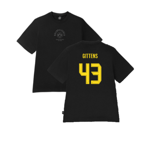 2024-2025 Borussia Dortmund ESS Tee (Black) (Gittens 43)