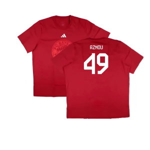 2024-2025 Bayern Munich DNA Graphic Tee (Red) (Aznou 49)