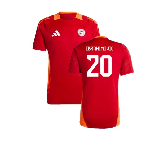 2024-2025 Bayern Munich Training Shirt (Red) (Ibrahimovic 20)