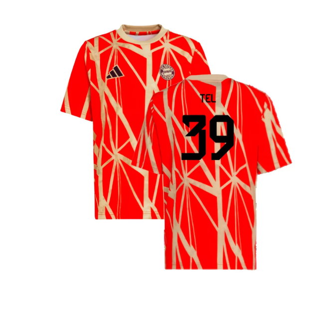 2024-2025 Bayern Munich Pre-Match Shirt (Red) (Tel 39)