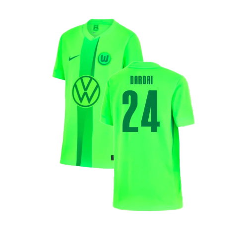 2024-2025 Wolfsburg Home Shirt (Kids) (Dardai 24)